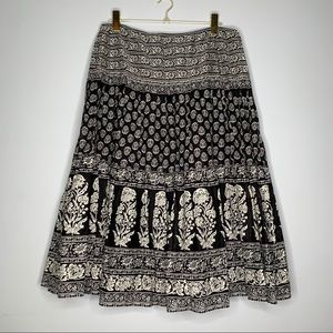 Lauren Ralph Lauren Floral Cotton Midi Boho Skirt